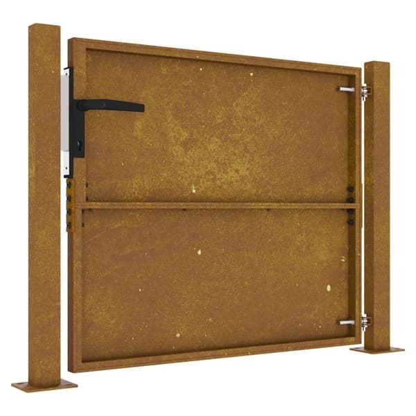 vidaXL Puutarhaportti 105x80 cm corten teräs