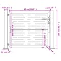 Pikkukuva 9 / 9: vidaXL Puutarhaportti antrasiitti 105x105 cm neliömallinen teräs
