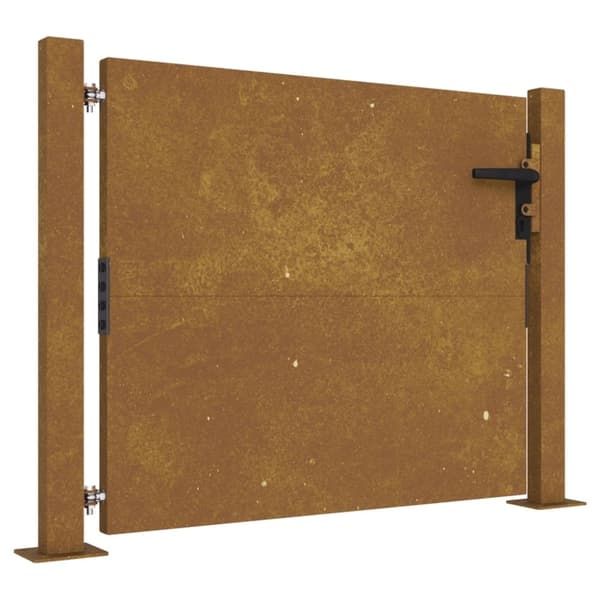 vidaXL Puutarhaportti 105x105 cm corten teräs