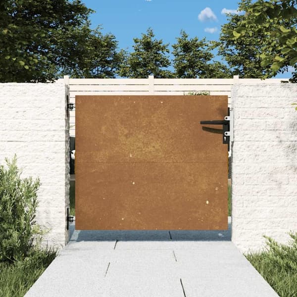 vidaXL Hageport 85x75 cm cortenstål