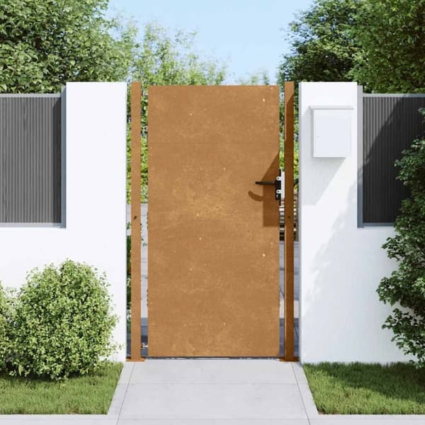 vidaXL Hageport 105x180 cm cortenstål