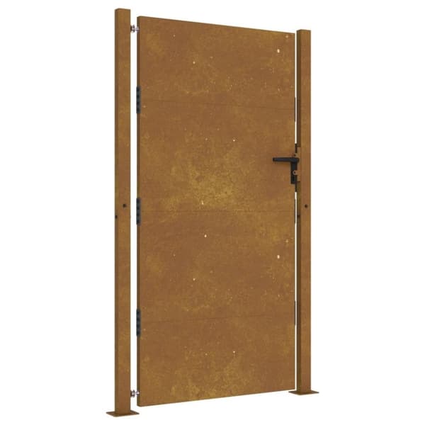vidaXL Hageport 105x205 cm cortenstål