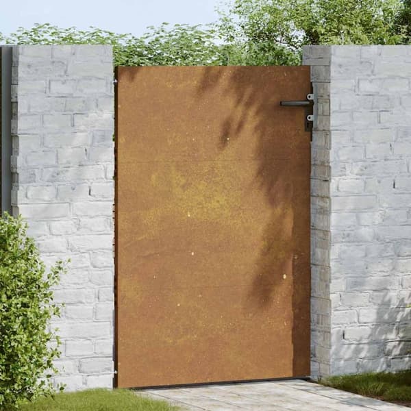 vidaXL Hageport 85x150 cm cortenstål