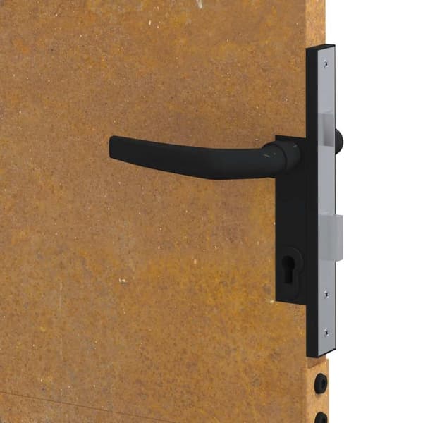 vidaXL Hageport 105x155 cm cortenstål