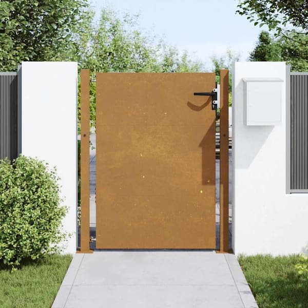 vidaXL Hageport 105x155 cm cortenstål