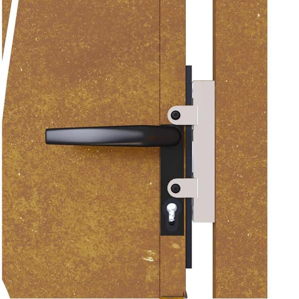 vidaXL Puutarhaportti 105x130 cm corten teräs ruohokuvio