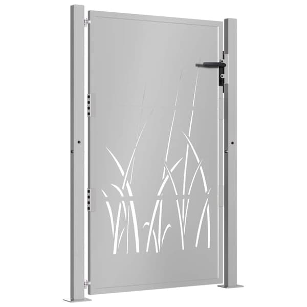 vidaXL Hageport 105x130 cm cortenstål gressdesign