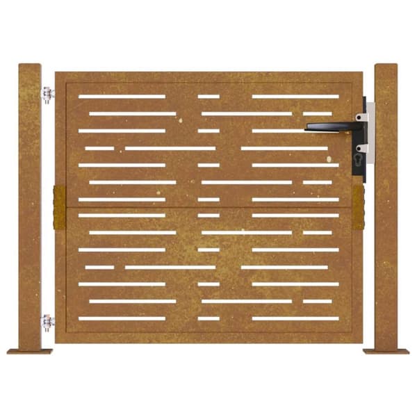 vidaXL havelåge 105x105 cm cortenstål firkantet design