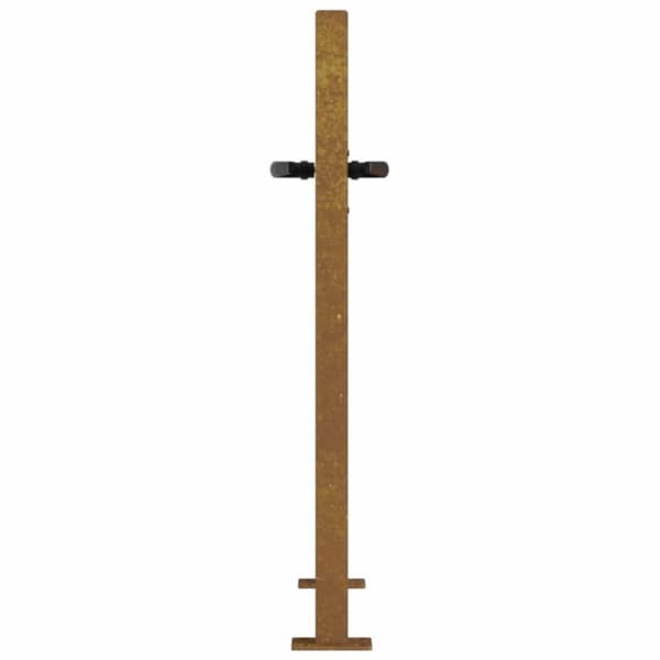 vidaXL Hageport 105x105 cm cortenstål firkantet design