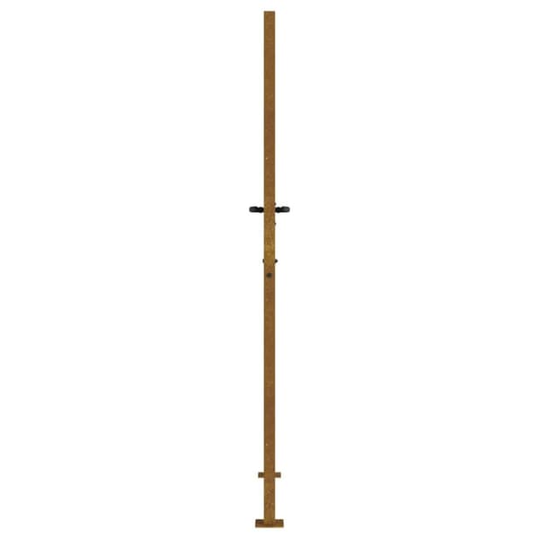 vidaXL havelåge 105x205 cm cortenstål trædesign