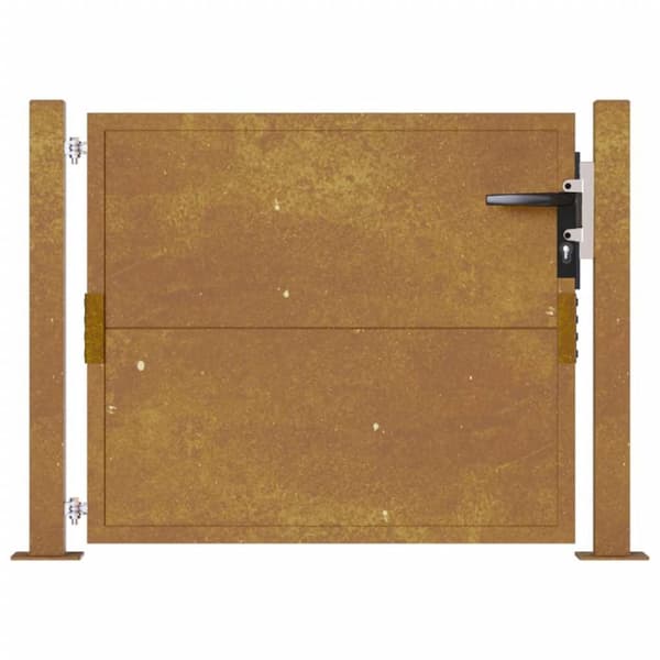 vidaXL Hageport 105x105 cm cortenstål