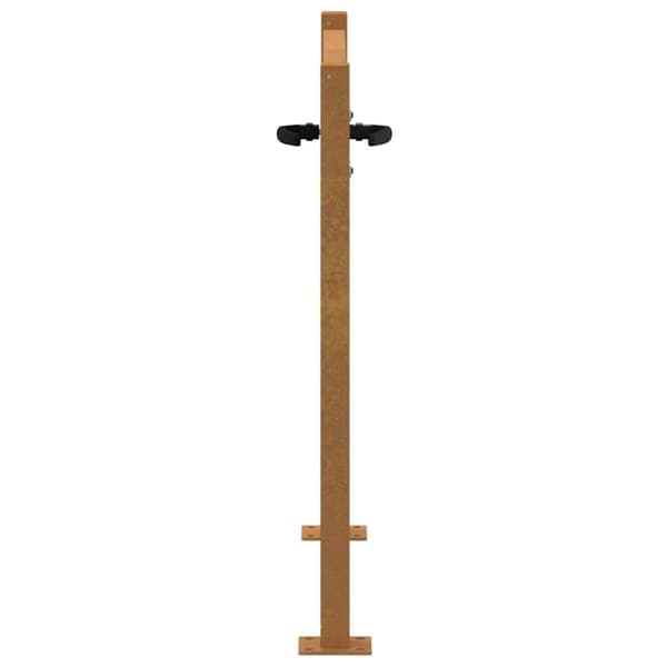 vidaXL Hageport 105x105 cm cortenstål