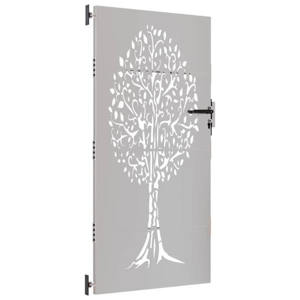 vidaXL Hageport 85x200 cm cortenstål tredesign