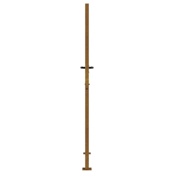 vidaXL Puutarhaportti 105x180 cm corten teräs puukuvio