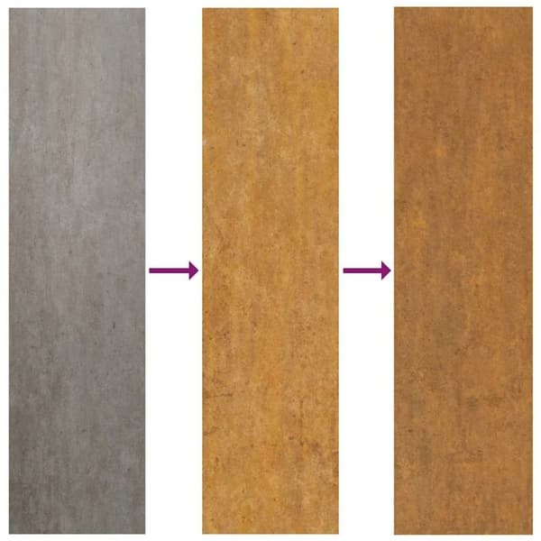vidaXL Puutarhaportti 105x180 cm corten teräs puukuvio
