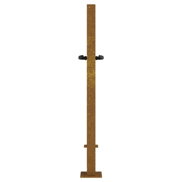 vidaXL Hageport 105x105 cm cortenstål firkantet design