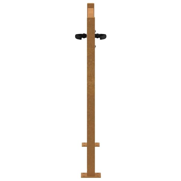 vidaXL Puutarhaportti 105x105 cm corten teräs raitakuvio