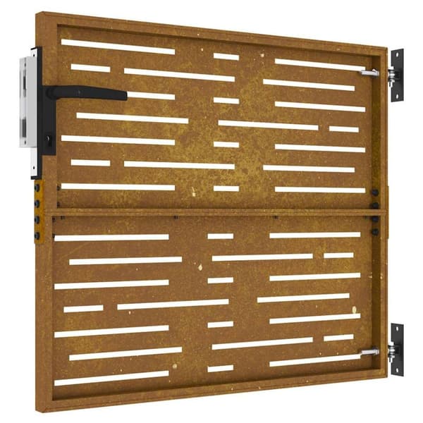 vidaXL Hageport 85x100 cm cortenstål firkantet design