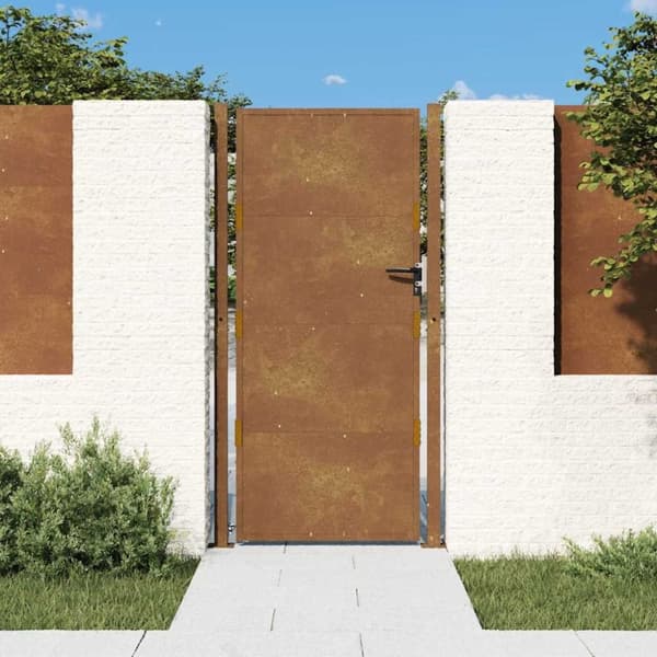 vidaXL Puutarhaportti 105x180 cm corten teräs