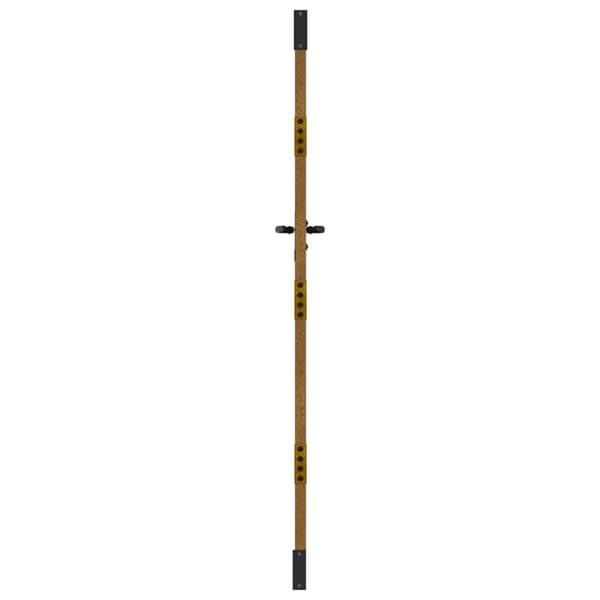 vidaXL havelåge 85x175 cm cortenstål bambusdesign