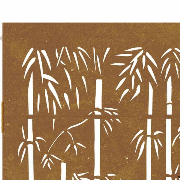 vidaXL havelåge 85x175 cm cortenstål bambusdesign