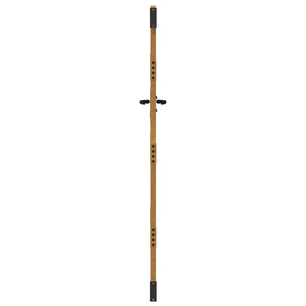 vidaXL Hageport 85x175 cm cortenstål bambusdesign
