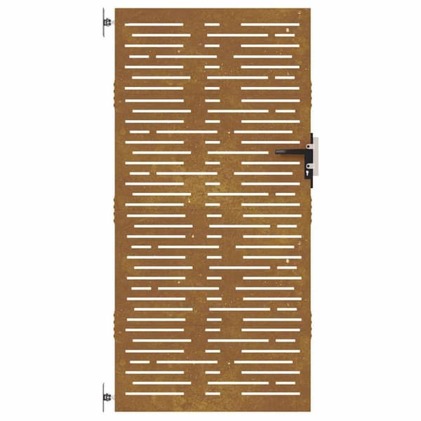 vidaXL Hageport 85x175 cm cortenstål firkantet design