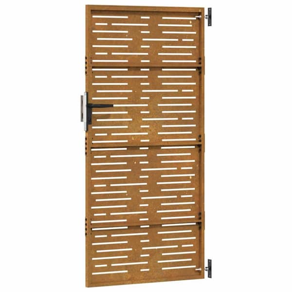 vidaXL Hageport 85x175 cm cortenstål firkantet design