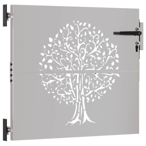 vidaXL Hageport 85x75 cm cortenstål tredesign