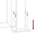 Miniatyrbilde 11 av 11: vidaXL Hageport 105x105 cm cortenstål tredesign