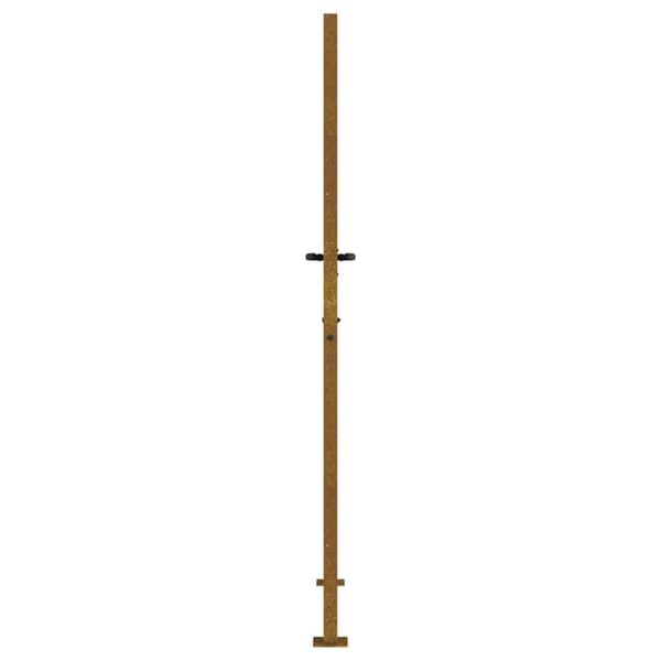 vidaXL Puutarhaportti 105x205 cm corten teräs raitakuvio