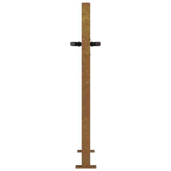 vidaXL havelåge 105x80 cm cortenstål græsdesign