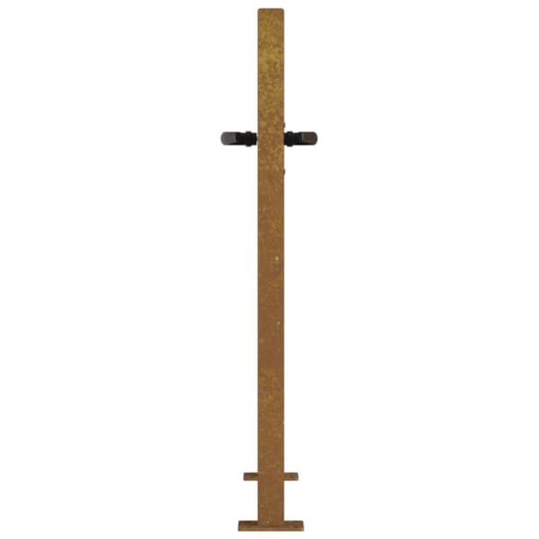 vidaXL Hageport 105x80 cm cortenstål gressdesign