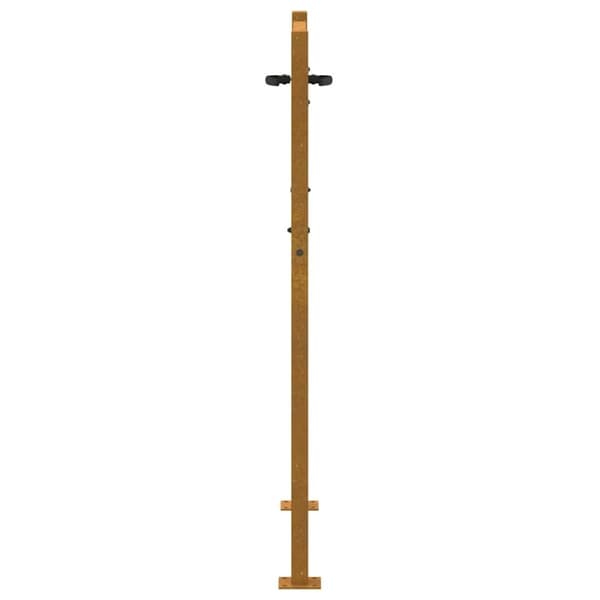 vidaXL havelåge 105x130 cm cortenstål trædesign