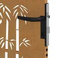 Miniatyrbilde 11 av 11: vidaXL Hageport 105x130 cm cortenstål bambusdesign