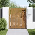 Miniatyrbilde 2 av 11: vidaXL Hageport 105x130 cm cortenstål bambusdesign