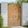 Miniatyrbilde 4 av 11: vidaXL Hageport 85x150 cm cortenstål gressdesign