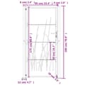 Miniatyrbilde 9 av 9: vidaXL Hageport antrasitt 105x180 cm stål gressdesign