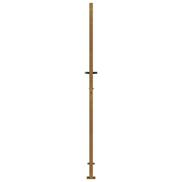 vidaXL havelåge 105x180 cm cortenstål trædesign