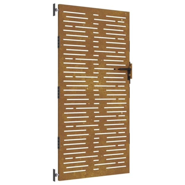vidaXL Hageport 85x200 cm cortenstål firkantet design