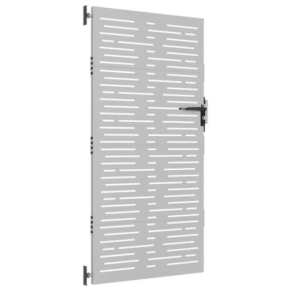 vidaXL Puutarhaportti 85x200 cm corten teräs raitakuvio