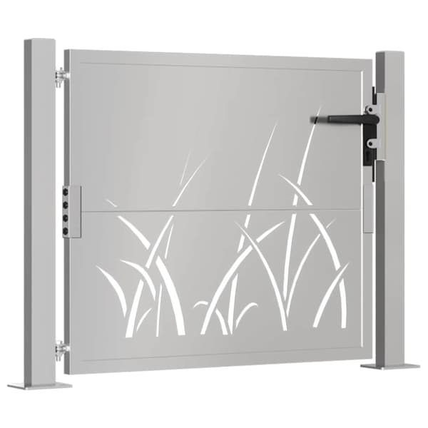vidaXL havelåge 105x105 cm cortenstål græsdesign