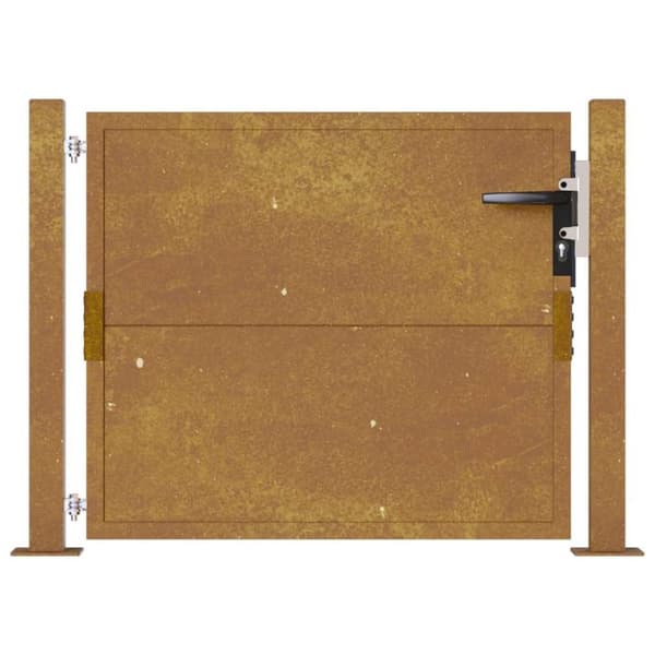 vidaXL Hageport 105x80 cm cortenstål
