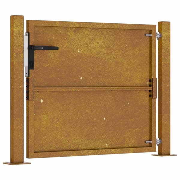 vidaXL Hageport 105x80 cm cortenstål