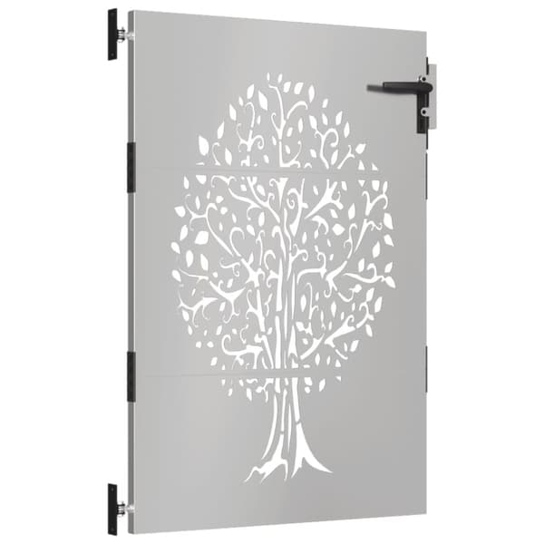 vidaXL havelåge 85x150 cm cortenstål trædesign