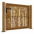 Miniatyrbilde 8 av 11: vidaXL Hageport 105x105 cm cortenstål bambusdesign