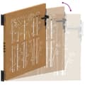 Miniatyrbilde 9 av 11: vidaXL Hageport 105x105 cm cortenstål bambusdesign