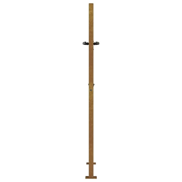 vidaXL havelåge 105x130 cm cortenstål trædesign