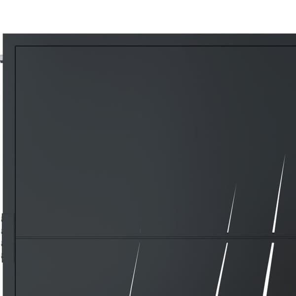 vidaXL Puutarhaportti antrasiitti 105x155 cm teräs ruohokuvio
