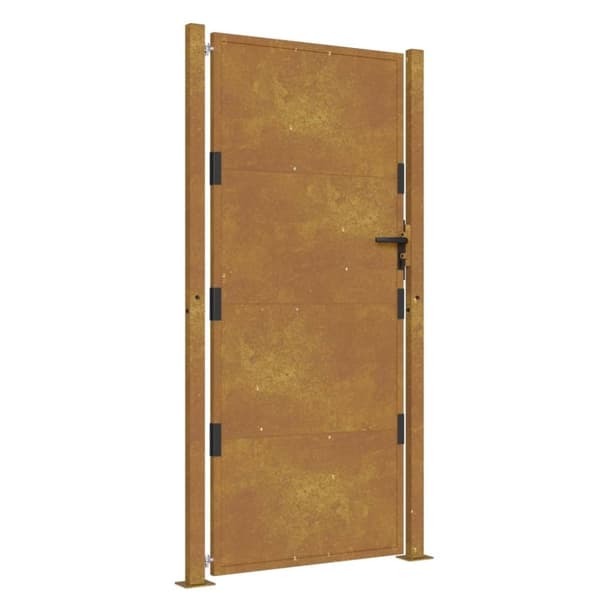 vidaXL Hageport 105x205 cm cortenstål